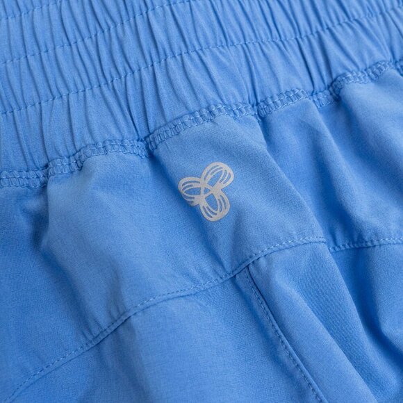 Aritzia Tna MOVE Boomerang Pant Blue Elastic Waist Cuffed Ankle Joggers - Picture 9 of 12